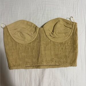 Zara Beige Textured Top